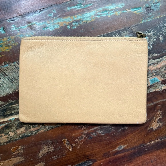 Hand Painted Sardine Madewell Tan Pouch - Picture 4 of 9